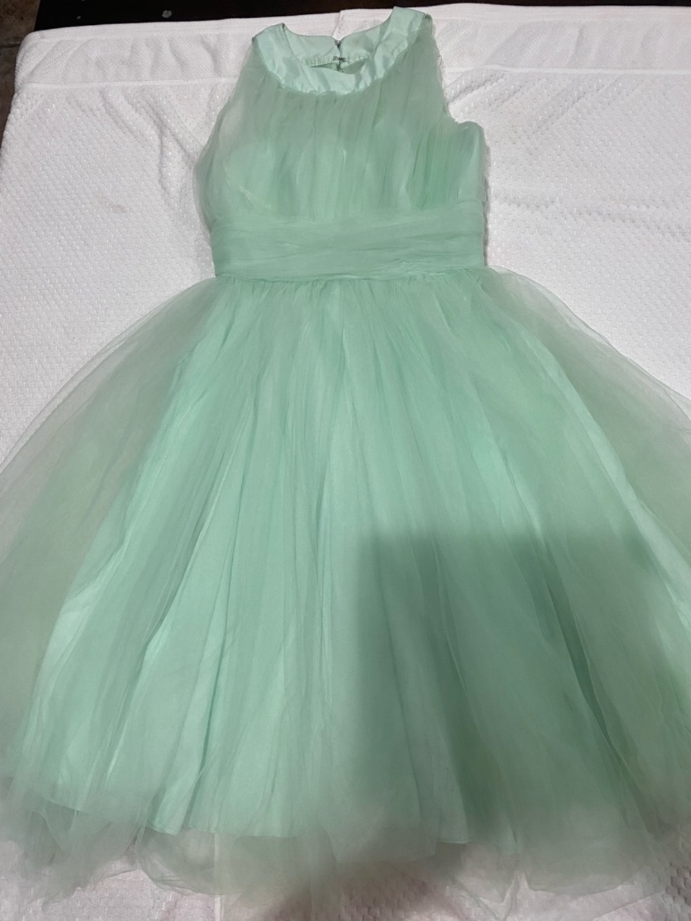 Unique Vintage Mint Green Tulle Party Dress